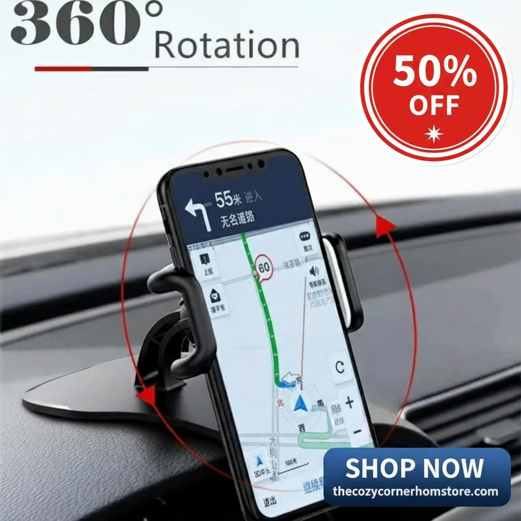 Rotatable Car Phone Holder - Hands Free