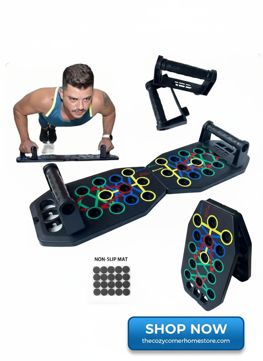 Color-Coded Push-Up Board – Full-Body Workout System