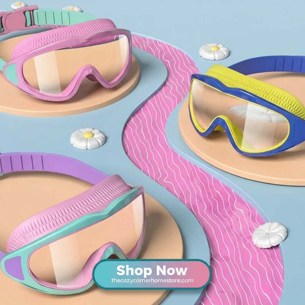 Kids’ Anti-Fog Swimming Goggles – UV Protection