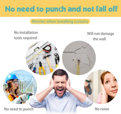 Adhesive Window Blinds - Blackout Shades