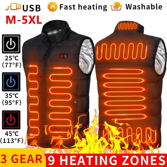 Heated Motorcycle Rider Vest - Warm and Durable