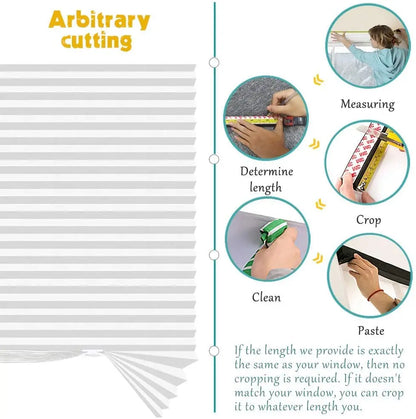 Adhesive Window Blinds - Blackout Shades