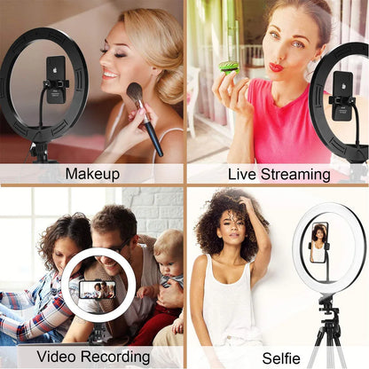 Video Selfie LED Ring Light - Bright and Portable