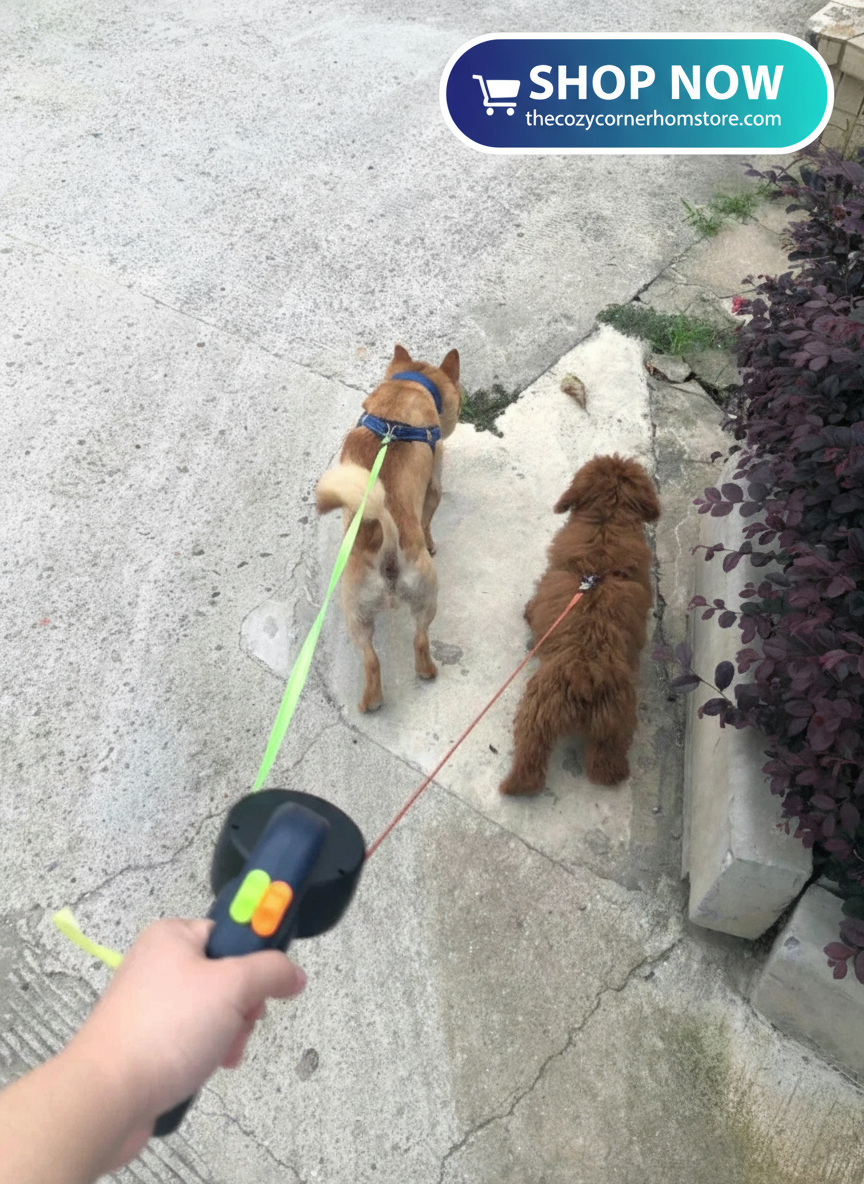 Heavy-Duty Retractable Dog Leash – Tangle-Free & Durable