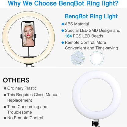 Video Selfie LED Ring Light - Bright and Portable