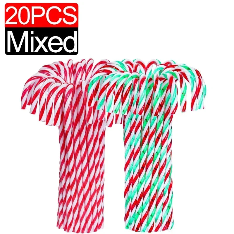 Candy Cane Ornament - Plastic 10/100Pcs