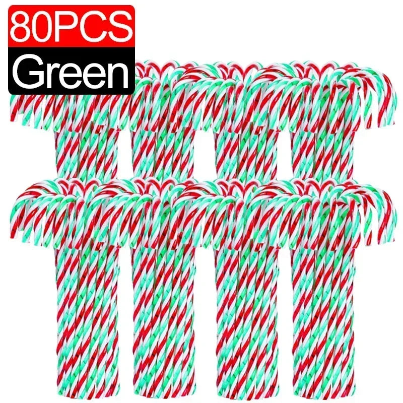Candy Cane Ornament - Plastic 10/100Pcs