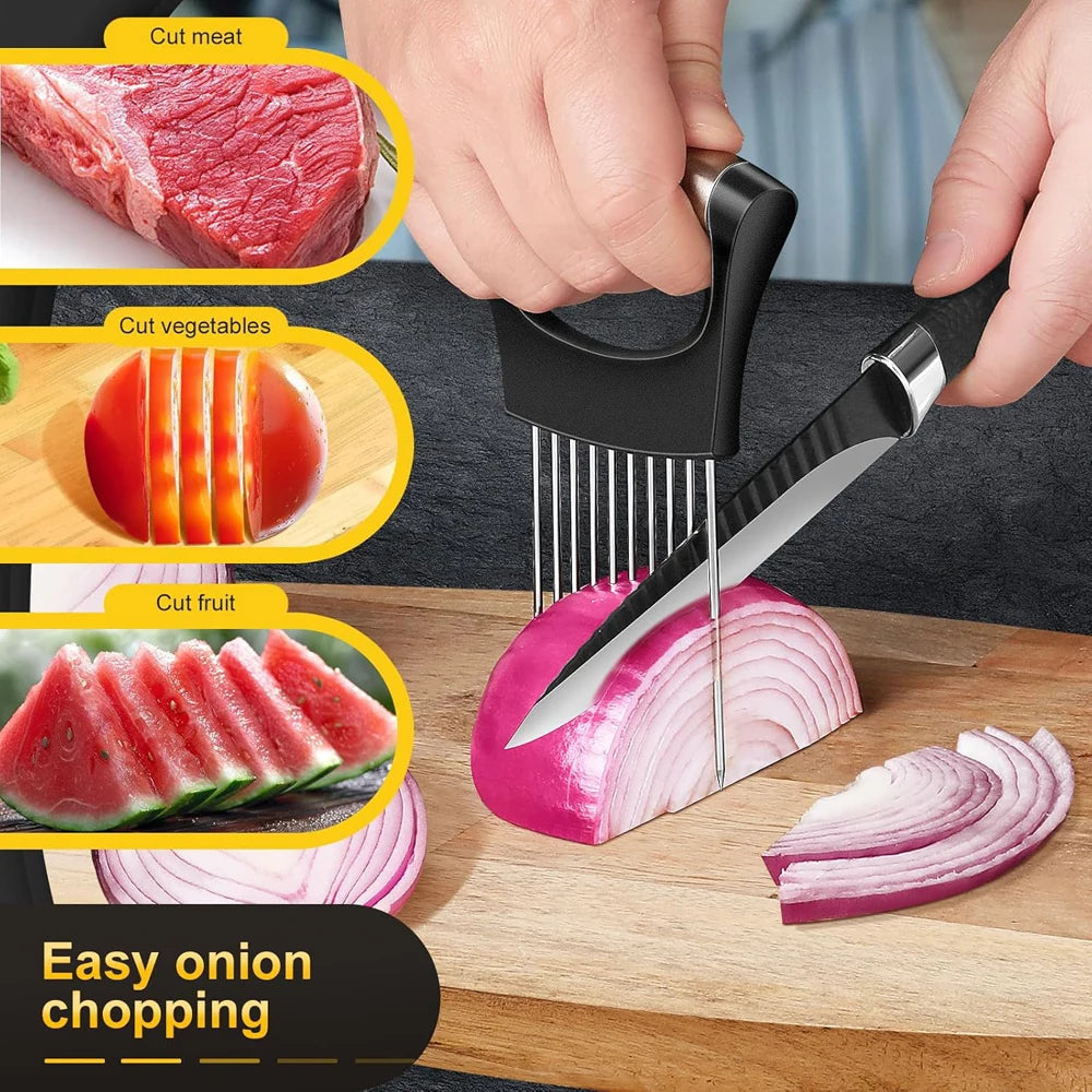 Stainless Steel Slicer Holder -  Multipurpose Kitchen Gadgets