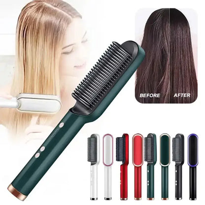 3 In 1 Ceramic Flat Iron - Hair Straightener and Curler