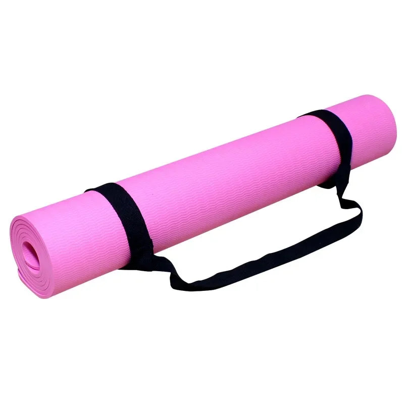 Yoga Mat - With Belt Strap