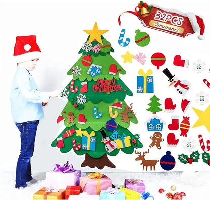 Kids DIY Felt Christmas Tree - Vibrant and Fun