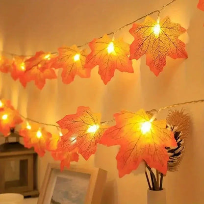 Leaf String Lights - USB/Battery