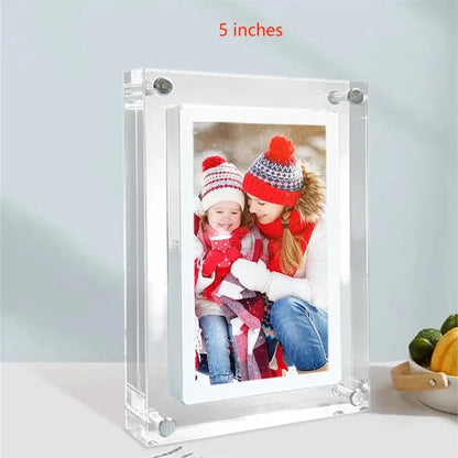 Acrylic Digital Photo Frame - 5X7 Inch 2G Memory Battery