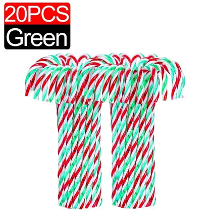 Candy Cane Ornament - Plastic 10/100Pcs