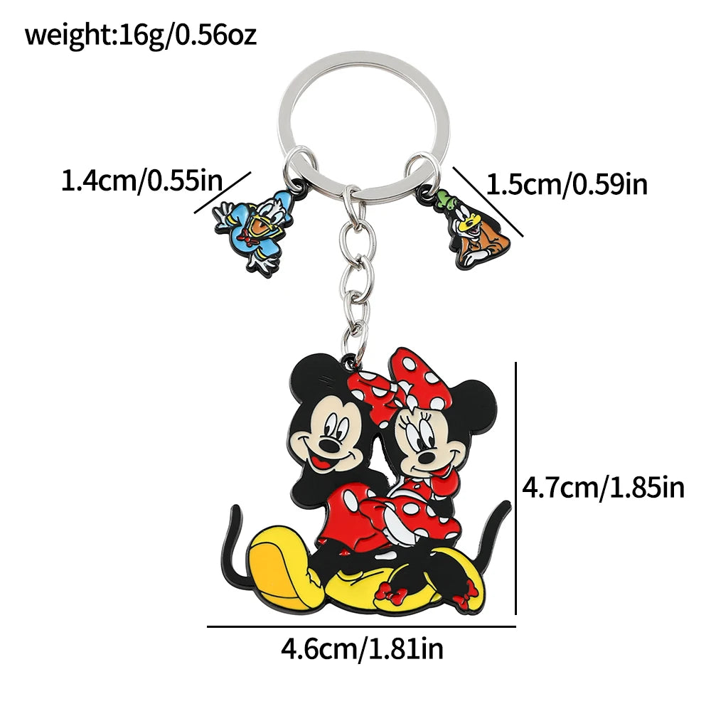 Mickey Minnie Mouse Keychain - Backpack Accessory