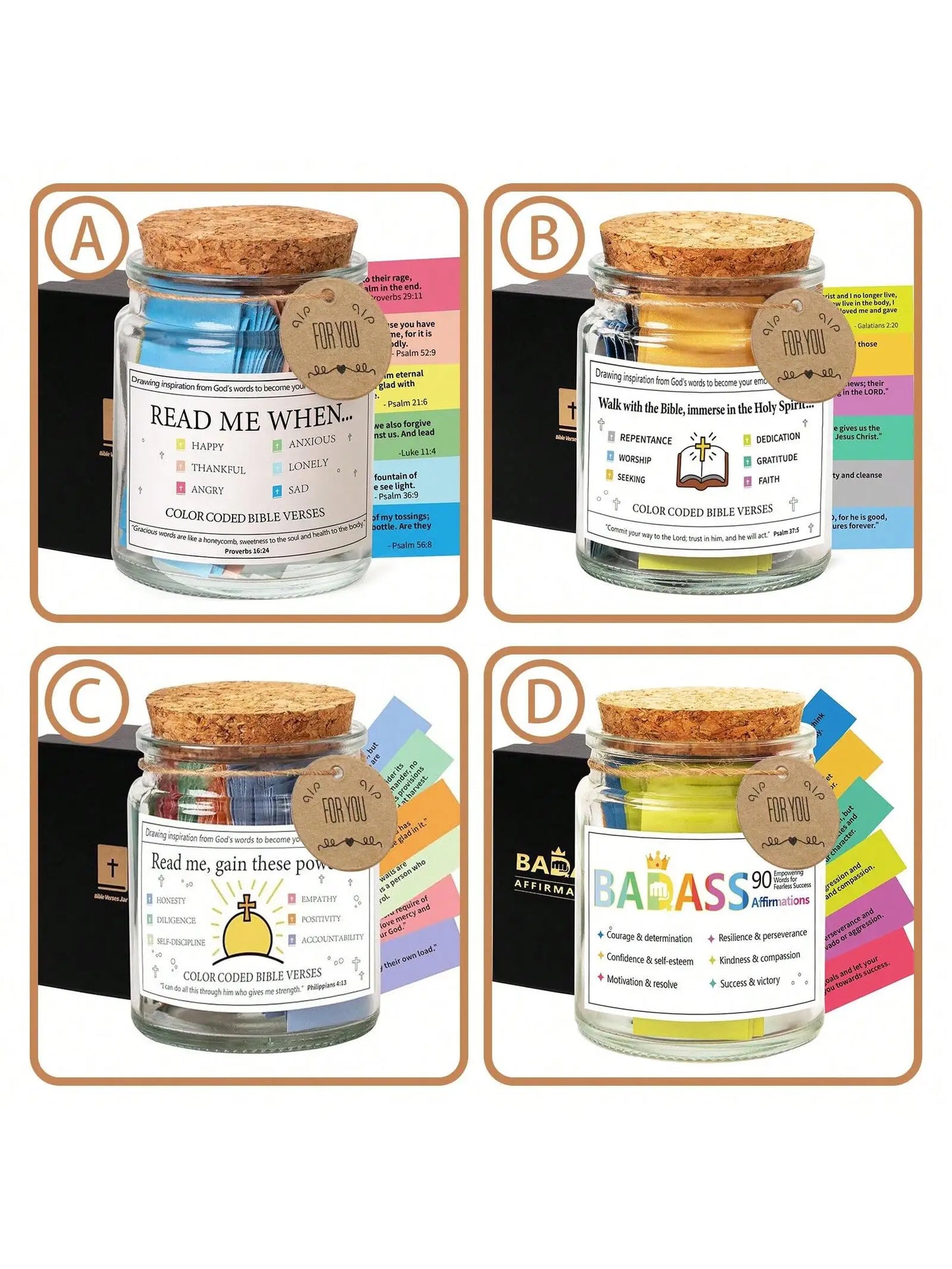 Bible Verses Jar - Christian Cards