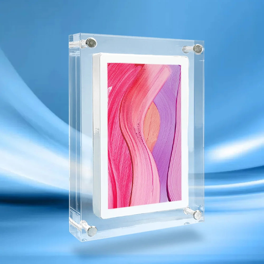 Acrylic Digital Photo Frame - 5X7 Inch 2G Memory Battery