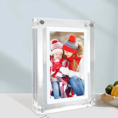 Acrylic Digital Photo Frame - 5X7 Inch 2G Memory Battery