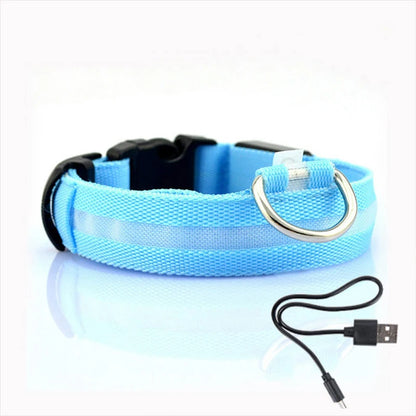 Led Dog Collar Light - For Dogs USB