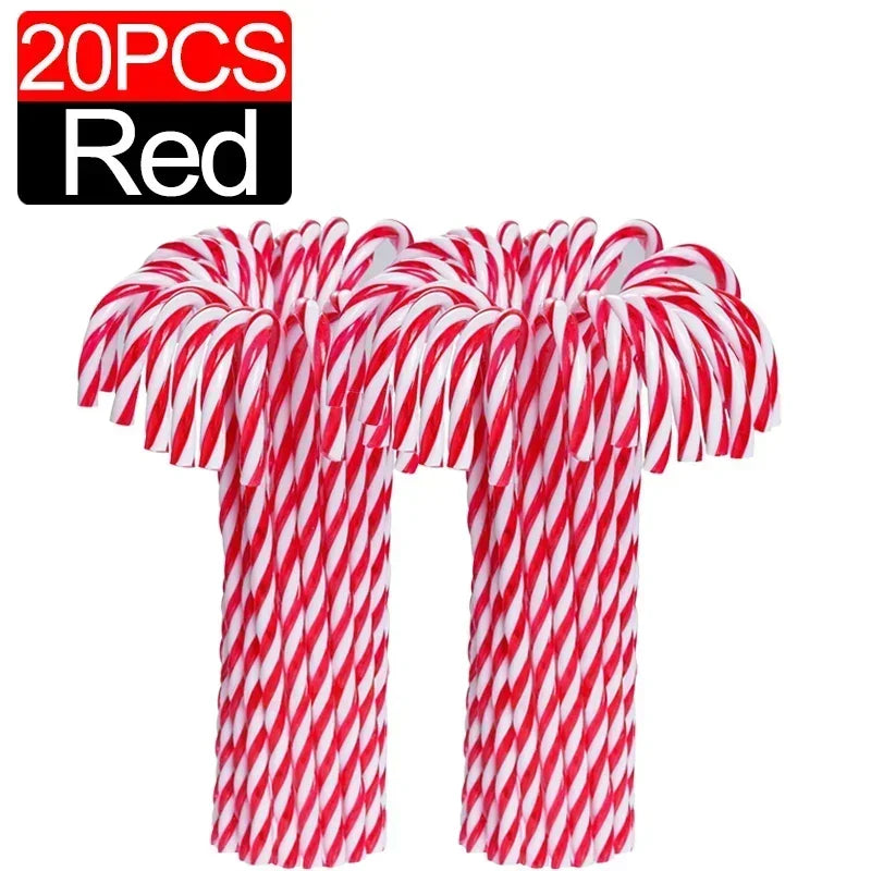 Candy Cane Ornament - Plastic 10/100Pcs