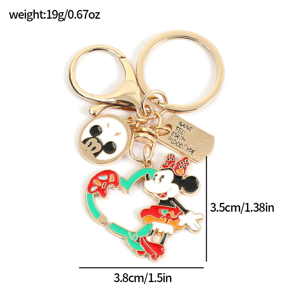 Mickey Minnie Mouse Keychain - Backpack Accessory