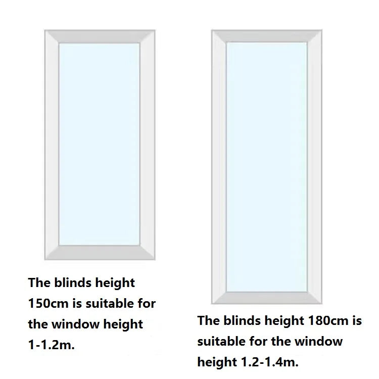 Adhesive Window Blinds - Blackout Shades