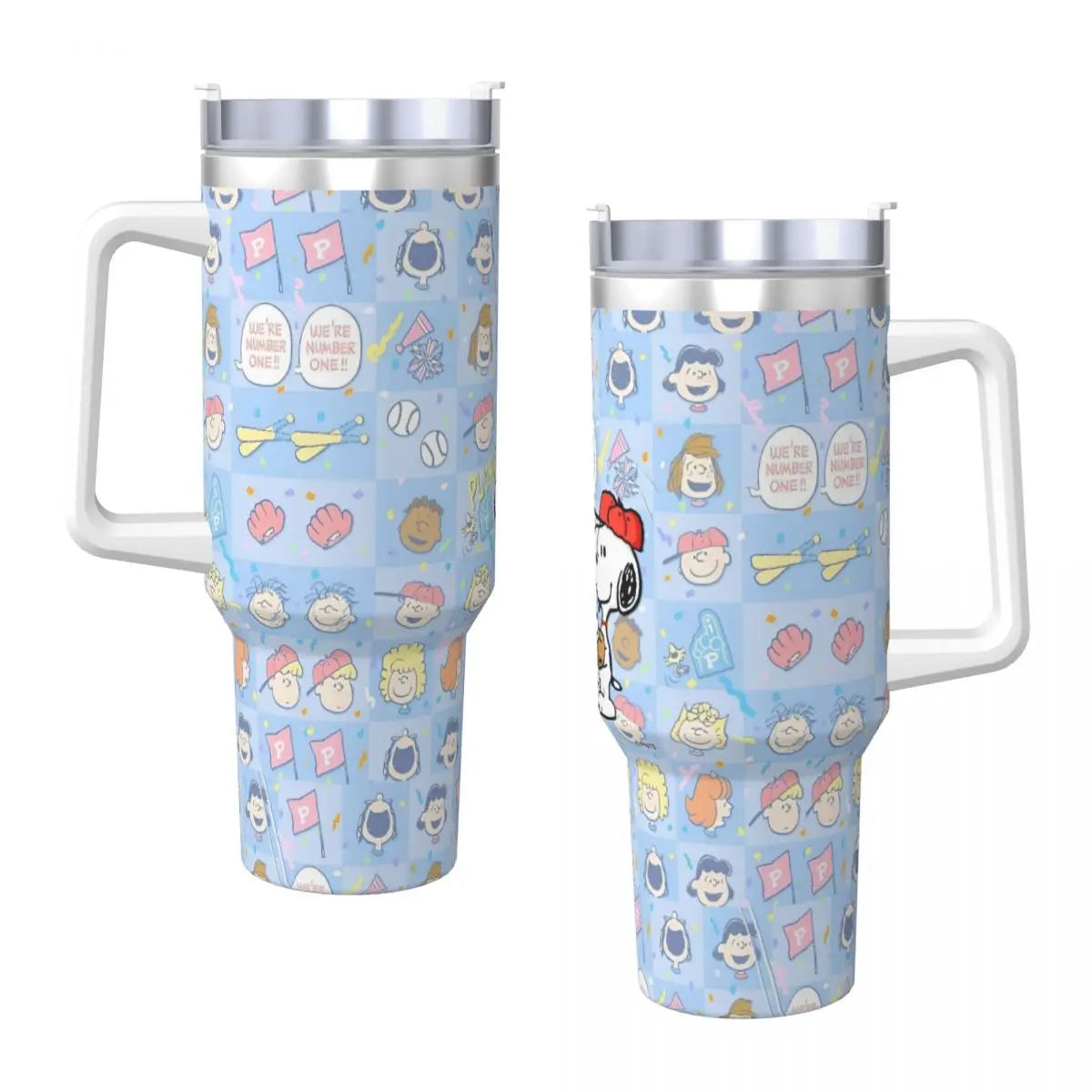 Snoopy Stainless Steel Tumbler -  Peanuts Water Bottle
