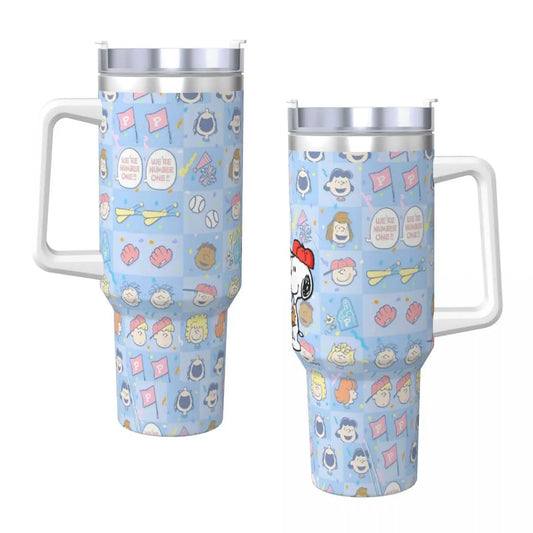 Snoopy Stainless Steel Tumbler -  Peanuts Water Bottle