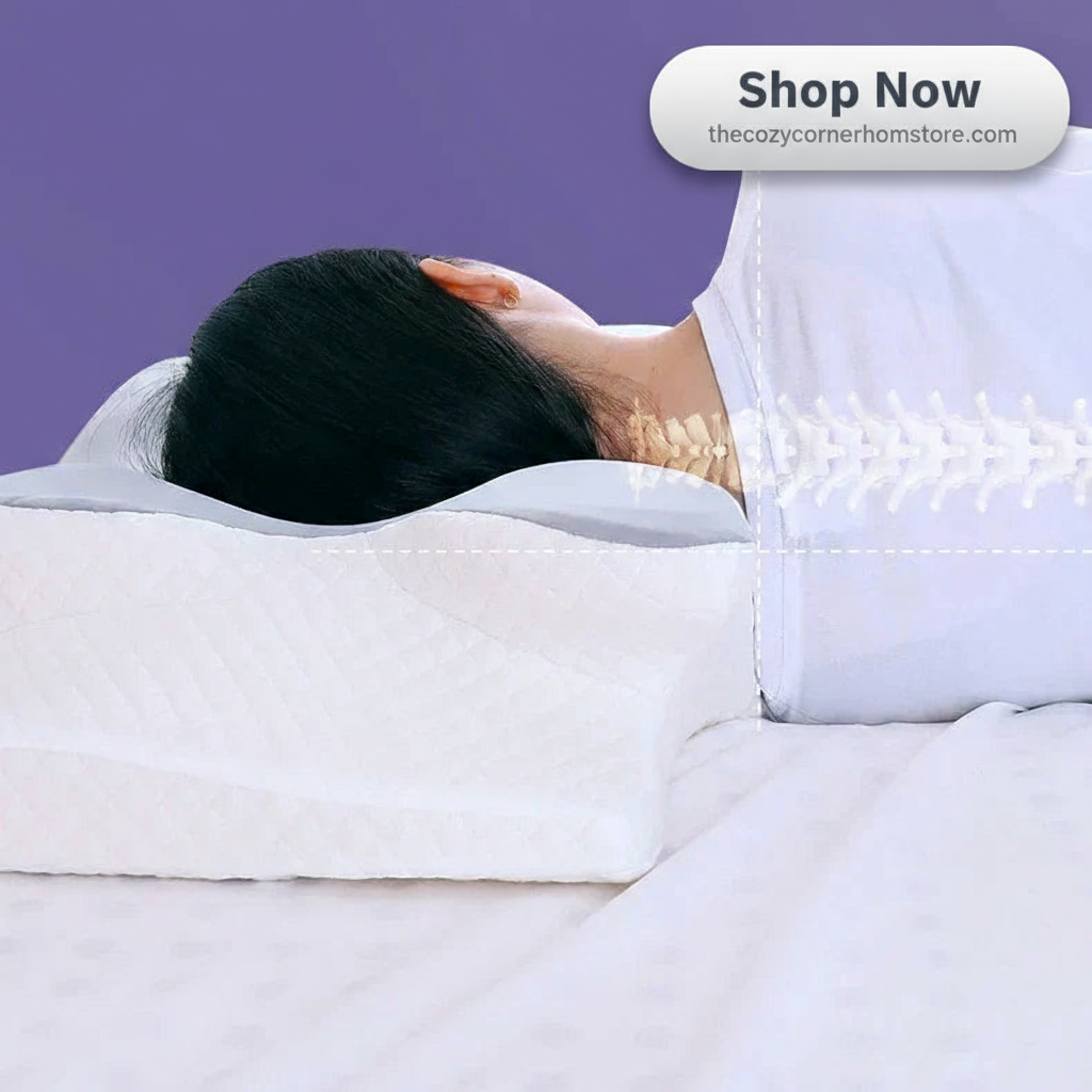 Orthopedic Memory Foam Pillow – Butterfly Shape for Neck Support