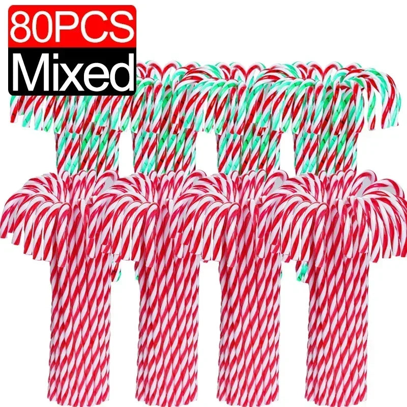 Candy Cane Ornament - Plastic 10/100Pcs