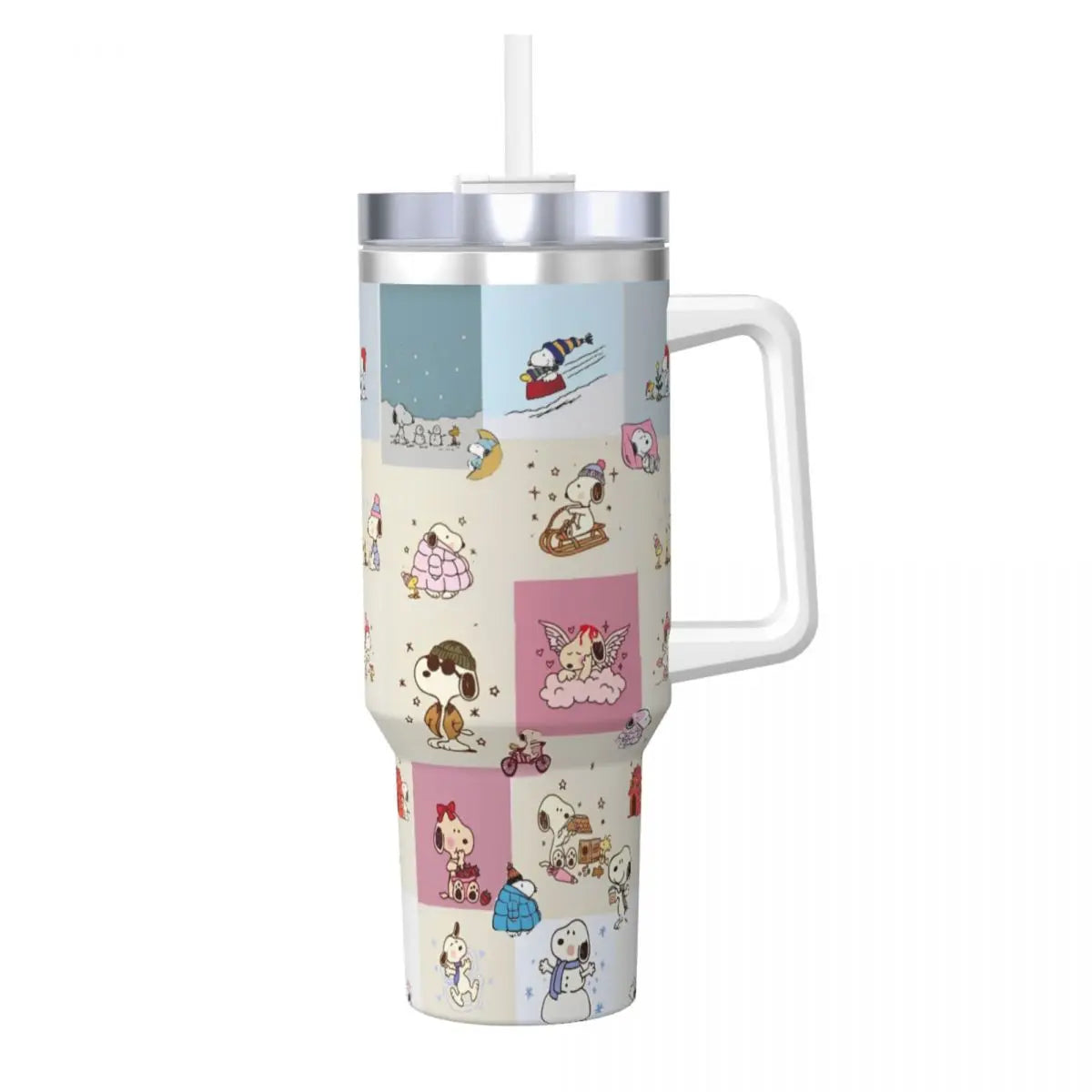 Snoopy Stainless Steel Tumbler -  Peanuts Water Bottle