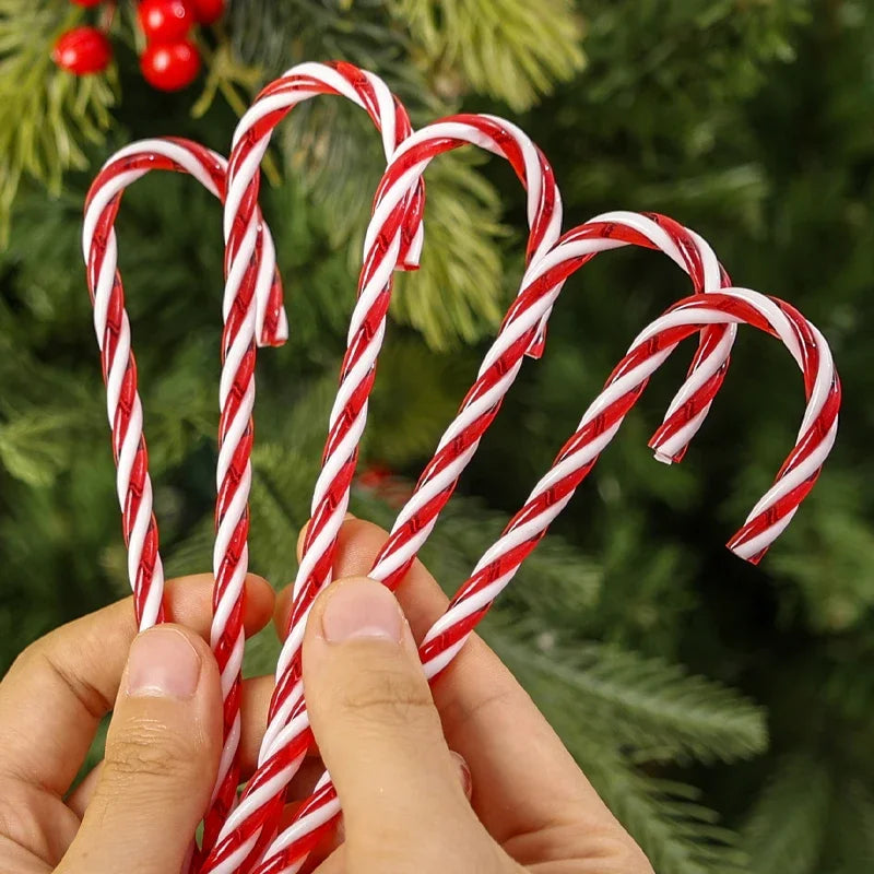 Candy Cane Ornament - Plastic 10/100Pcs