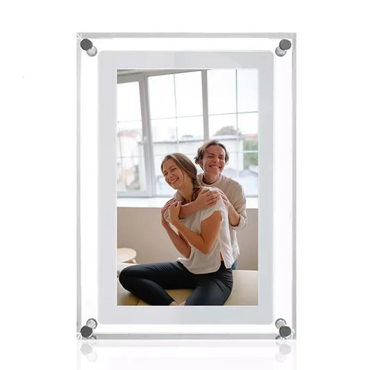 Acrylic Digital Photo Frame - 5X7 Inch 2G Memory Battery