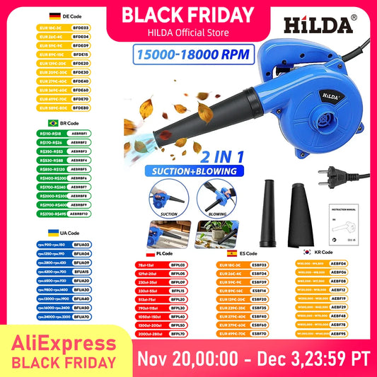 Mini Air Blower - 1000W Computer Cleaner Electric