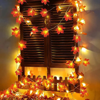 Leaf String Lights - USB/Battery