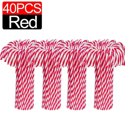 Candy Cane Ornament - Plastic 10/100Pcs