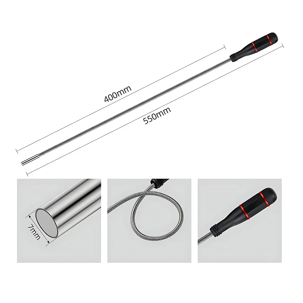 Mechanical Mirror - LED Light Telescoping