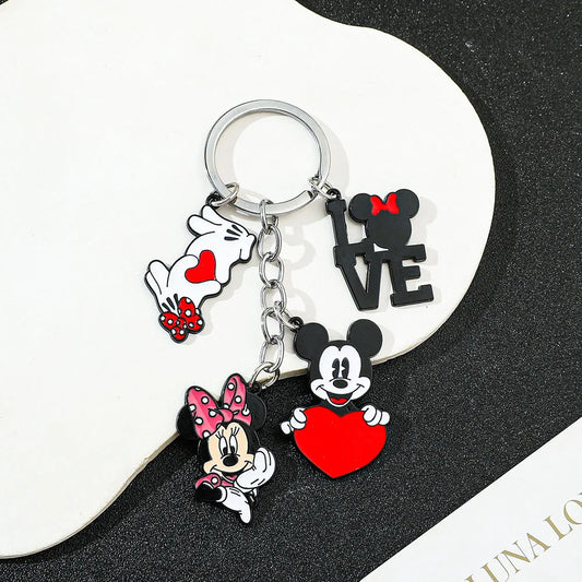 Mickey Minnie Mouse Keychain - Backpack Accessory