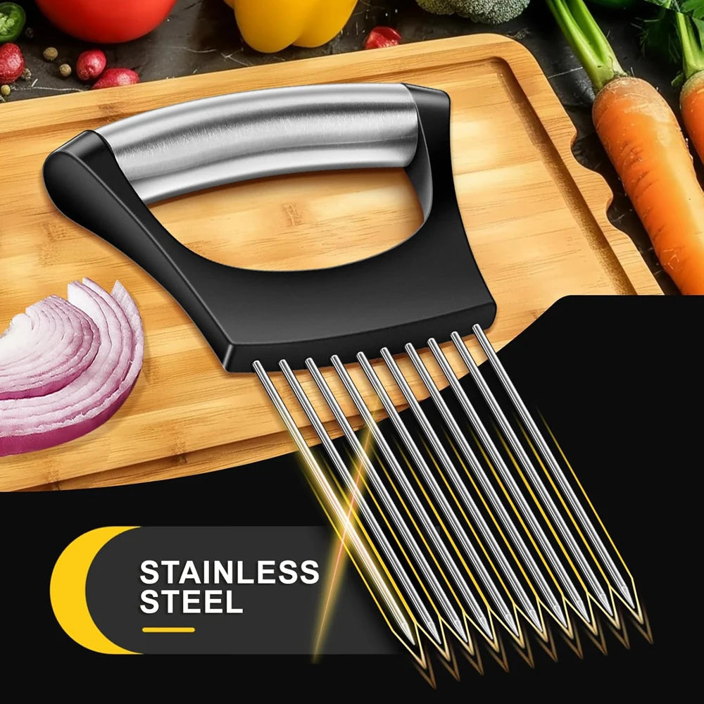 Stainless Steel Slicer Holder -  Multipurpose Kitchen Gadgets