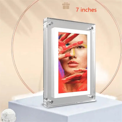 Acrylic Digital Photo Frame - 5X7 Inch 2G Memory Battery