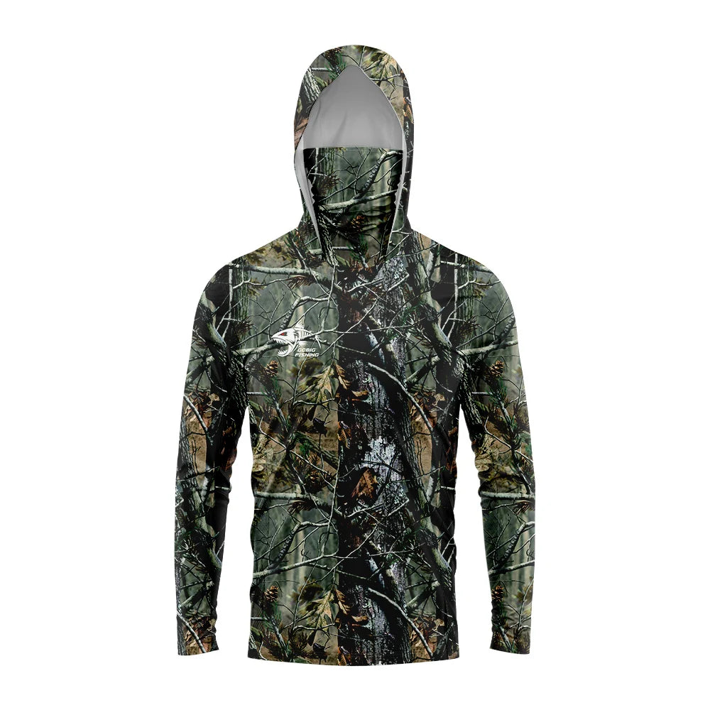 Camouflage Hooded Shirts - Long Sleeve