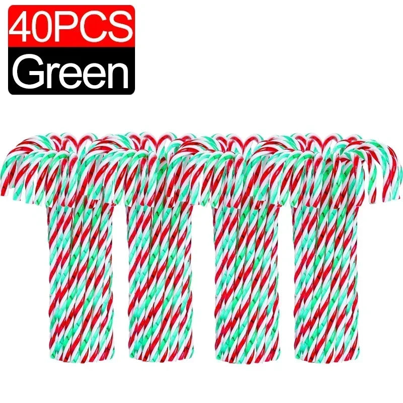 Candy Cane Ornament - Plastic 10/100Pcs