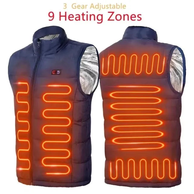 Heated Motorcycle Rider Vest - Warm and Durable
