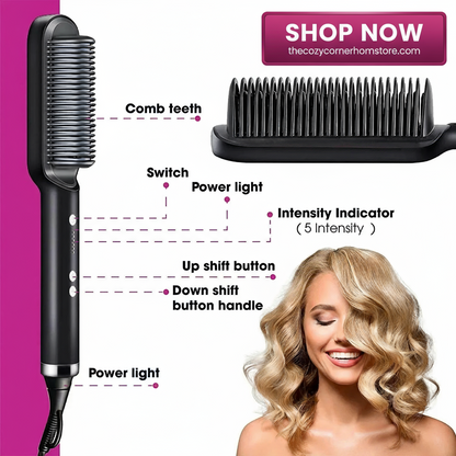 3-in-1 Pro Heated Hot Comb – Quick & Efficient Styling