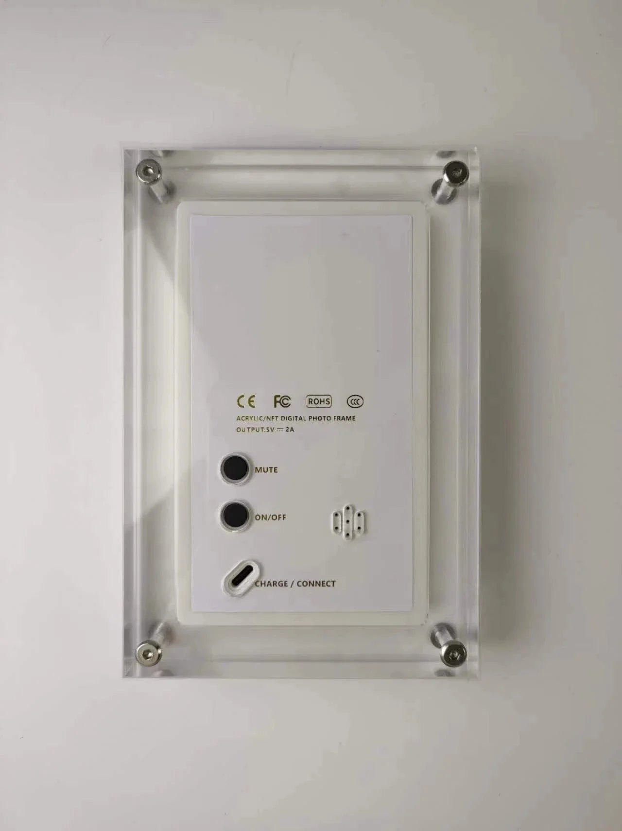 Acrylic Digital Photo Frame - 5X7 Inch 2G Memory Battery