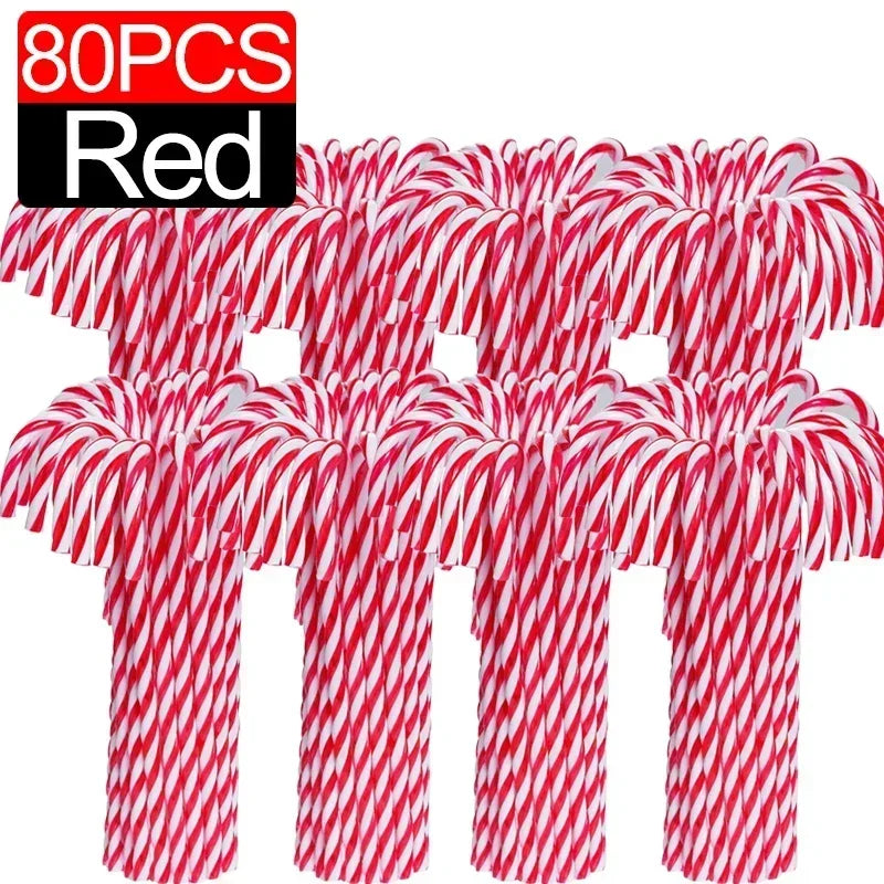 Candy Cane Ornament - Plastic 10/100Pcs