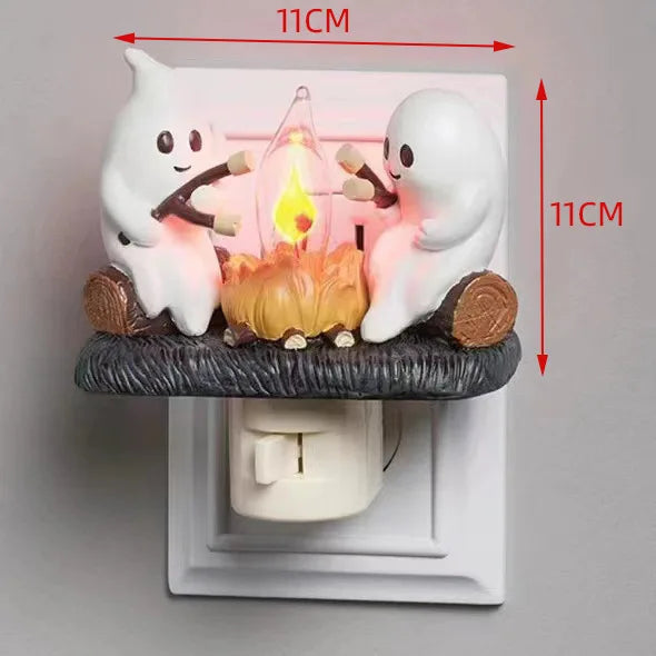 Ghost Campfire Night Light - Ambient and Safe