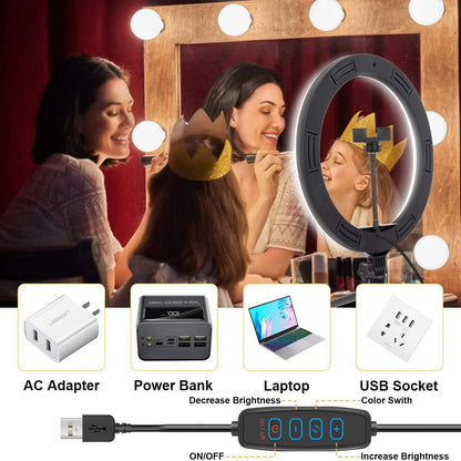 Video Selfie LED Ring Light - Bright and Portable