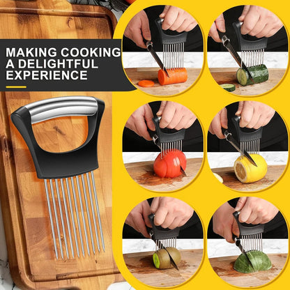 Stainless Steel Slicer Holder -  Multipurpose Kitchen Gadgets