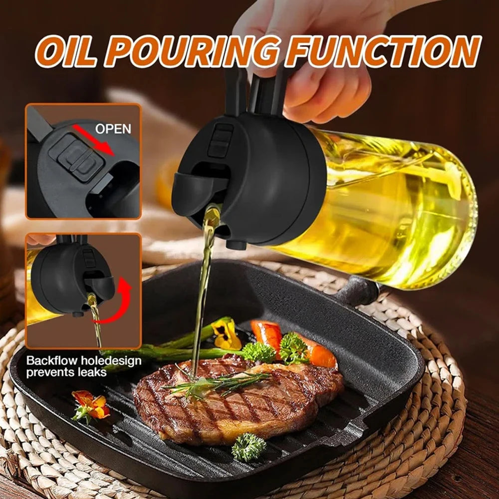 2-in-1 Oil Dispenser - Spray or Pour